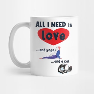 All I Need is Love and Yoga and a Cat Mug